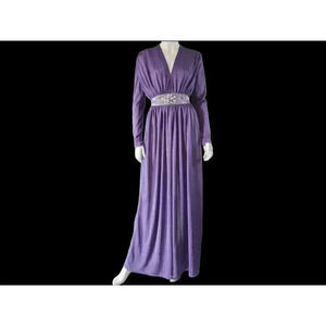 Vintage 70s Sequin Shubette of London Party Dress S/XS